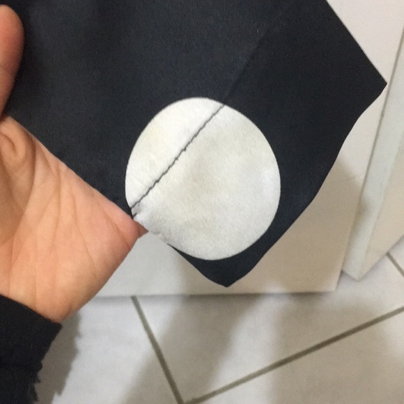 Gracia Black Polka Dot Hi-lo Pleated Blouse - Picture 7 of 11